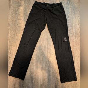 Mountain Hardwear Black Fleece Pants Wind chill Women's Outdoor Small